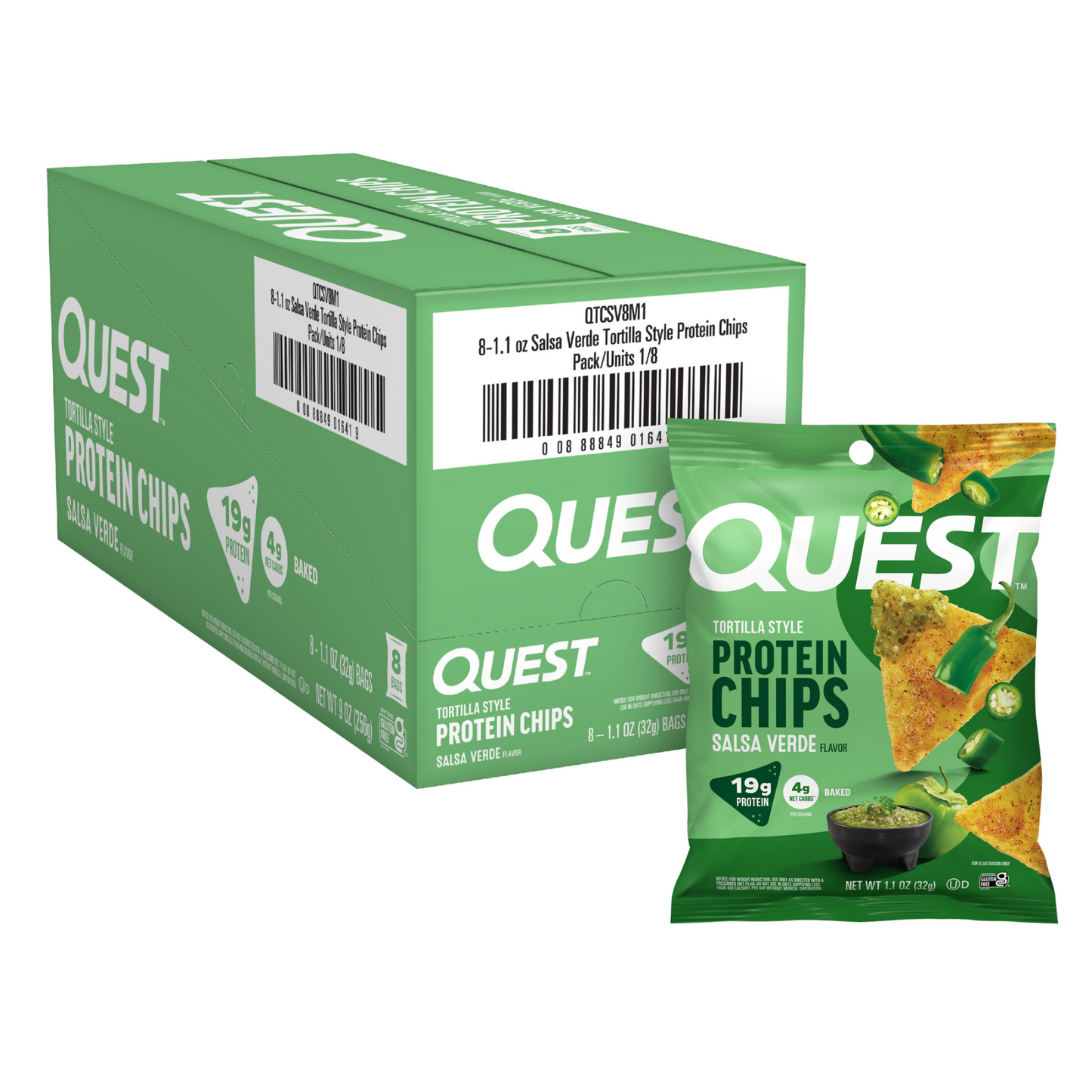salsa-verde-tortilla-style-protein-chips-l2 110071_QN_USA_Pkg_ProteinChips_Tortilla_SV_8ctCarton_3D_Composite_Force_1.png